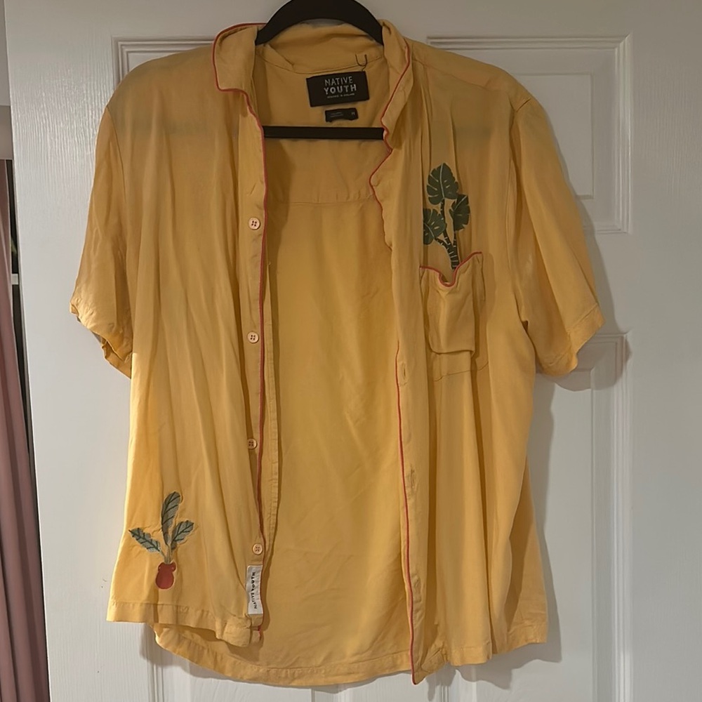 Native Youth Men's Button Down with Embroidery
